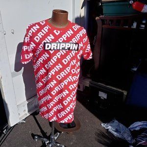 launder red drippin t shirt preowned